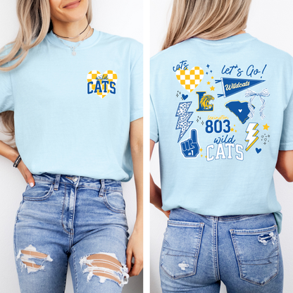 Custom Wildcats Collage Spirt Tee (multiple styles)