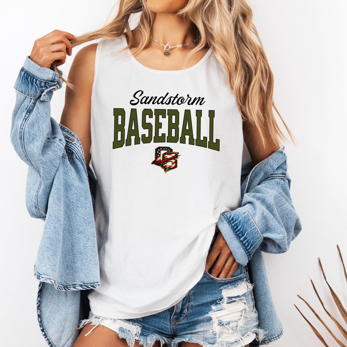 Sandstorm Classic Logo Comfort Colors Tank (Runs big!)