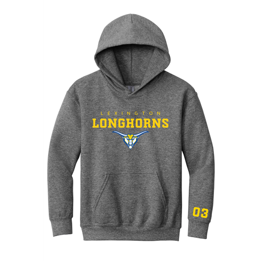 Longhorns Youth Hoodie w/ Player Number