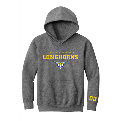 Longhorns Youth Hoodie w/ Player Number