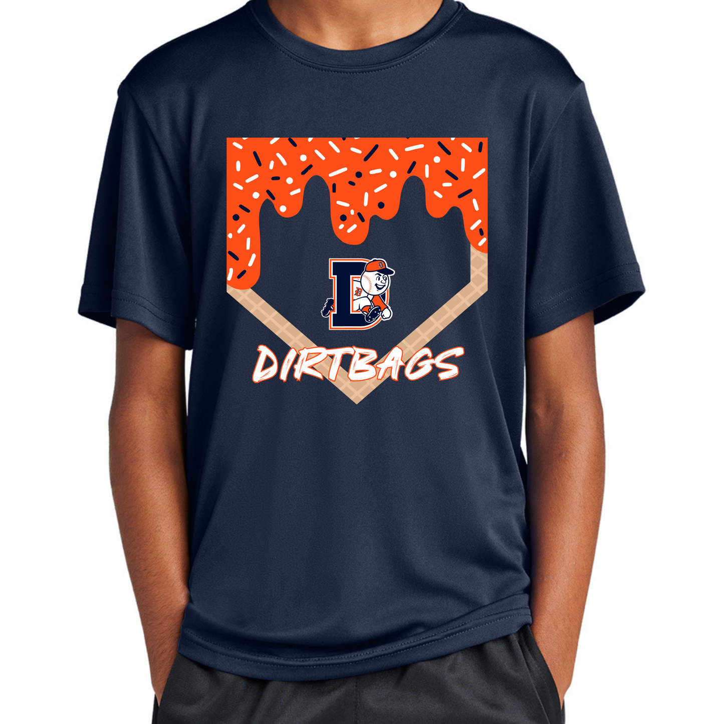 Custom Dirtbags Ice Cream Drip Performance Tee