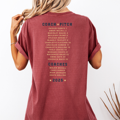 Lexington Girls' Softball All-Star Roster Comfort Colors Tee