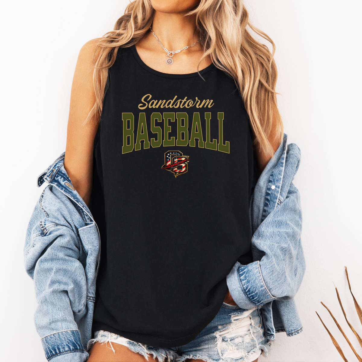 Sandstorm Classic Logo Comfort Colors Tank (Runs big!)