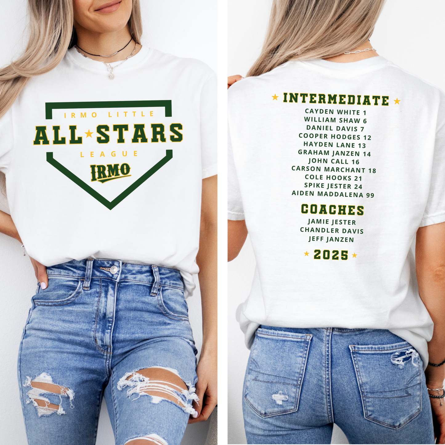 Irmo All-Star Roster Comfort Colors Tee (Adult & Youth Sizes)